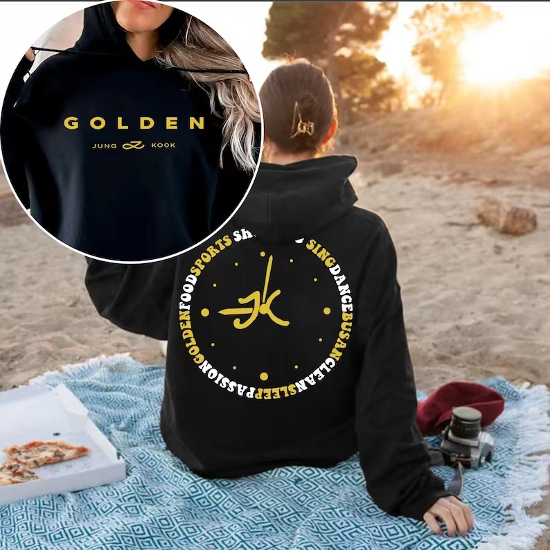 Kpop Bangtan Boys JUNGKOOK GOLDEN Men Women Hoodie Design Aid Clothing Same Sweatshirt Unisex Streetwear Jacket Sweatshirt Top Shopee Philippines