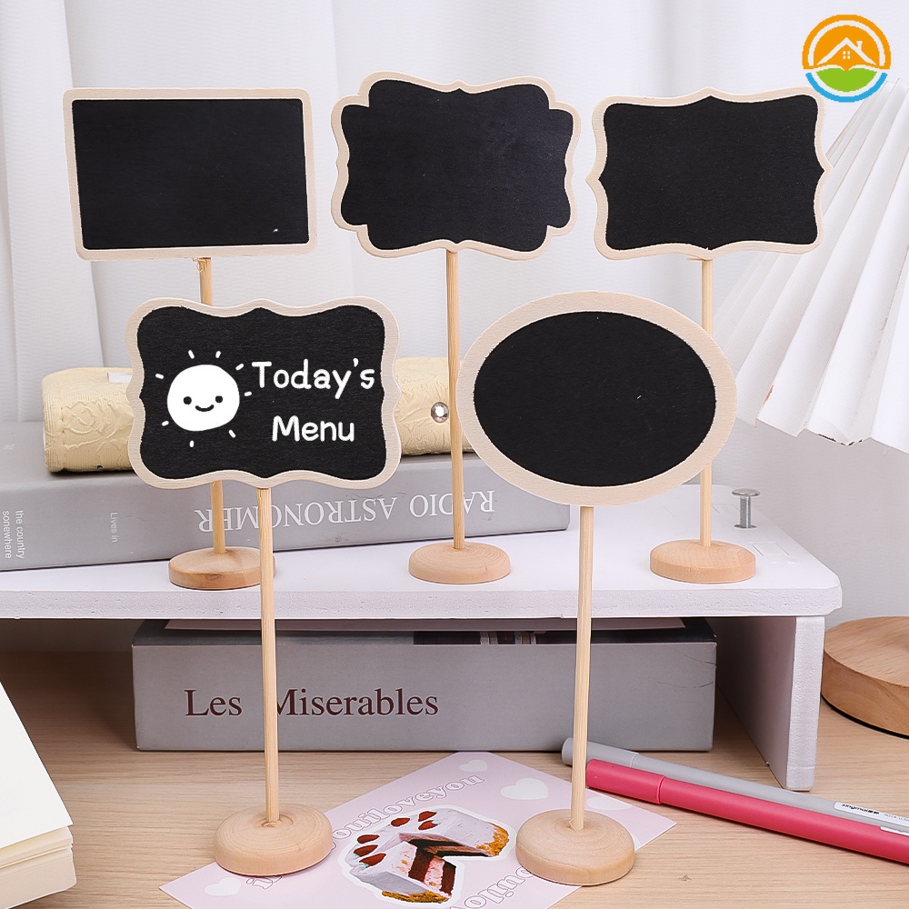 Wooden Mini Message Board Small Blackboard/ Restaurant Sign Writing ...