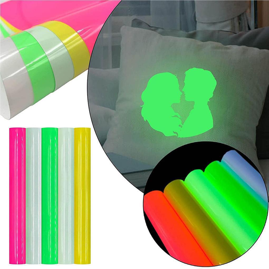 Luminous Vinyl Heat Transfer Glow in the Dark Sticker Home Household ...