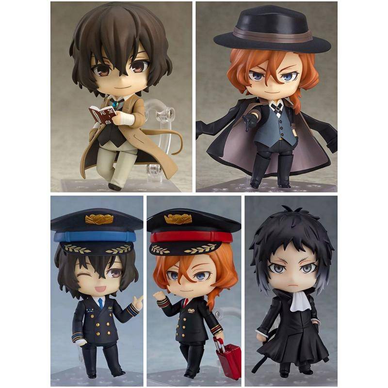 Tongyundacheng Bungo Stray Dogs Anime Figure Dazai Osamu Nakahara Chuuya Action Figure Posizione Seduta Modello Statua Ornamenti Regali da Collezione