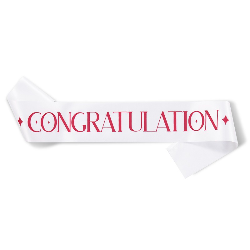 Congratulatory Ribbon Graduation Satin Shoulder Straps Ceremonial Belt ...