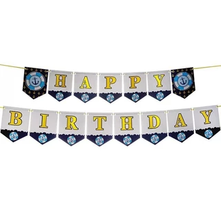 Nautical Paper Birthday Party Decorations for sale