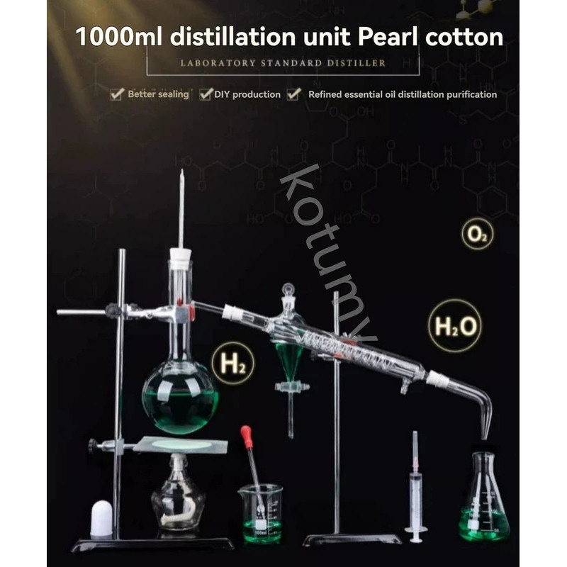 Essential Oil Distillation Kit Distillation Apparatus Distillation ...