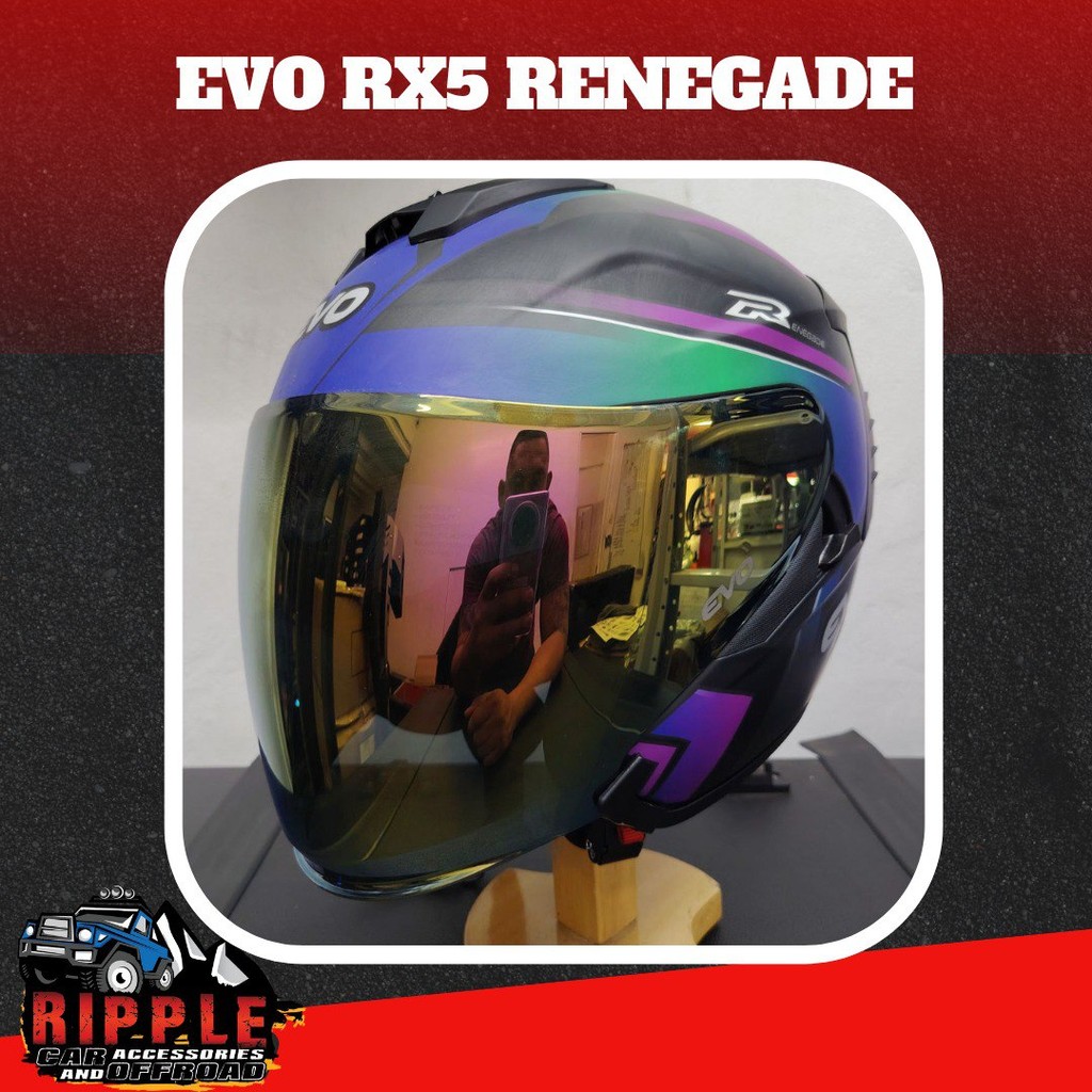 evo helmet rx-5 renegade half face | Shopee Philippines