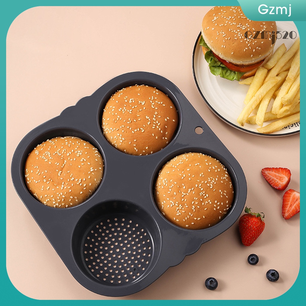 Gzmjwscj Hamburger Bun Pan Food Grade BPA Free Heat-Resistant ...
