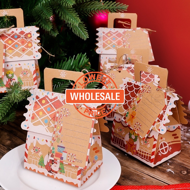 [ Wholesale Prices ]Gingerbread House Craft Paper Box / Foldable ...