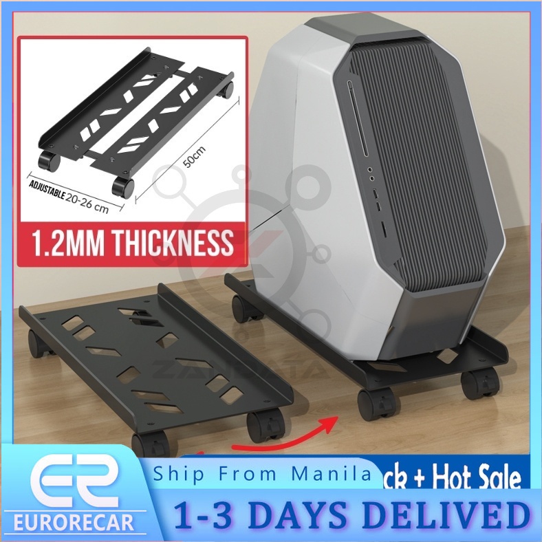 *Heavy Duty* Premium PC Tower Stand Holder Metal CPU Holder Adjustable ...