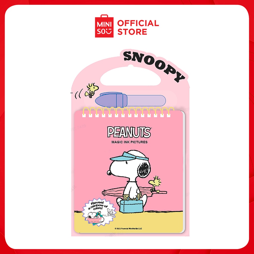 MINISO Snoopy Summer Travel Collection DIY Water Coloring Book | Shopee ...