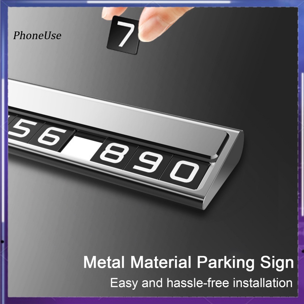 PhoneUse Number Parking Sign Temporary Parking Sign