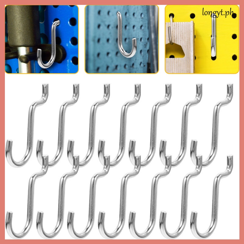Hangers Heavy Duty Metal Clothes Peg Board Hook Pegboard Drill Holder