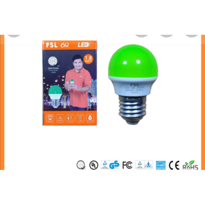 【10PCS-50PCS】Wholesales Christmas lights FSL LED COLORED BULB AC220V 1 ...
