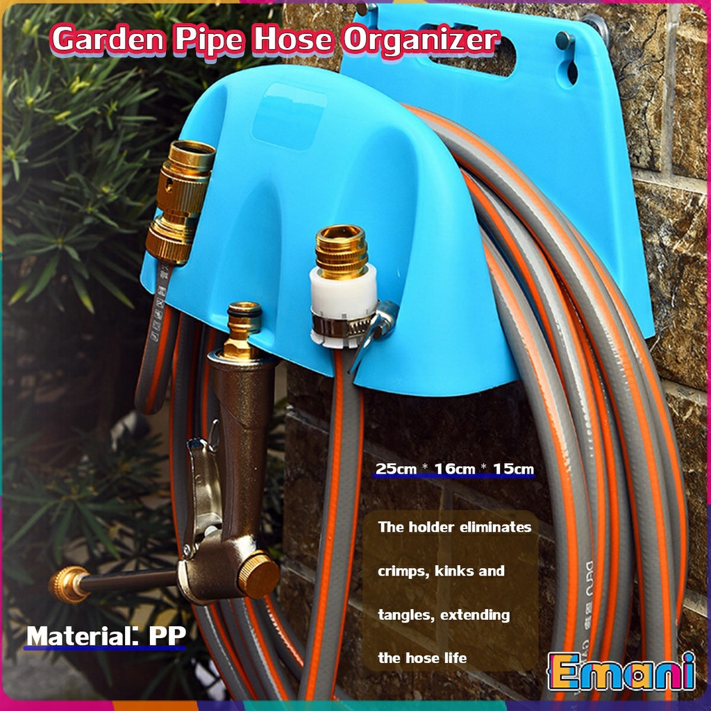 Em Wall Mount Garden Pipe Hose Organizer Tool Water Sprayer Hose ...