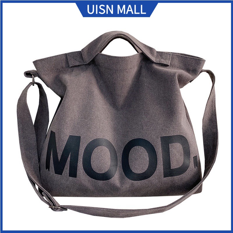 UISN #1188 Canvas Bag Women's Shoulder Messenger Bag Cloth Bag College ...