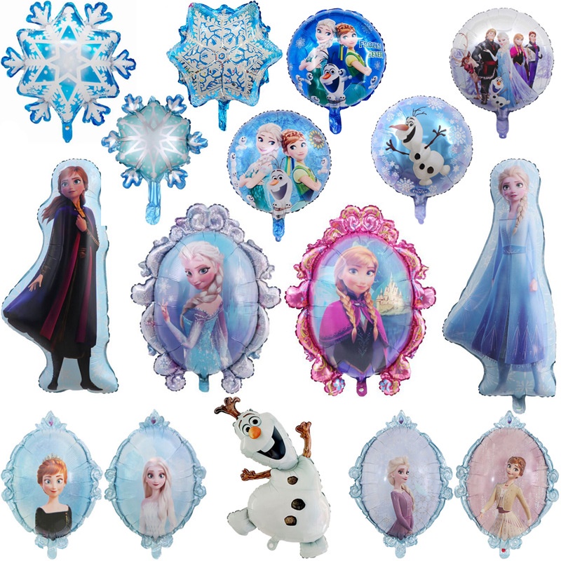 New Frozen Series Princess Elsa Snow Treasure Shape Aluminum Film ...