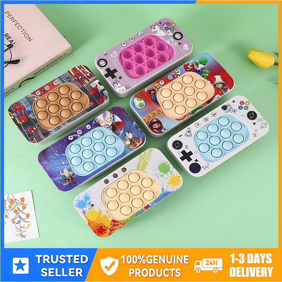 Children Pop It Game Machine 4 modes Speed Push Handle Game Quick Push ...