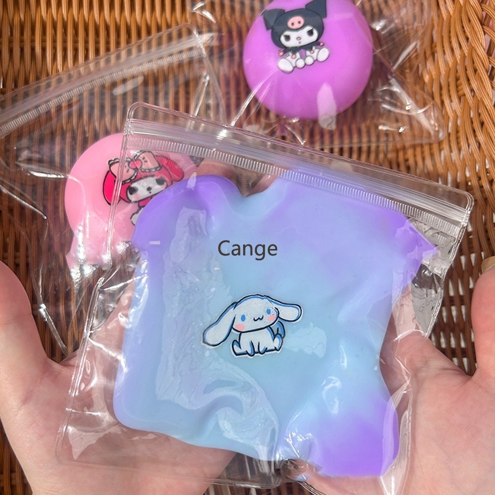Sanrio Fluid Color Changing Ball Cute Pudding Dog Kuromi Slow Rebound ...