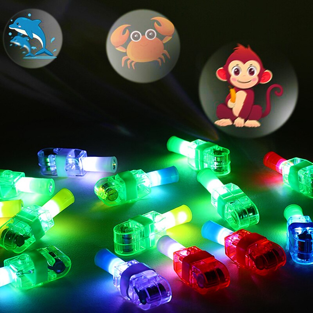 Alphar Toys 5PCS LED Finger Flashlight Light Lamp Toy Cartoon ...