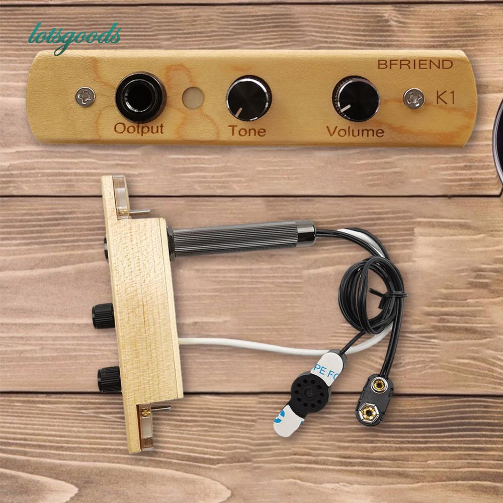 Cajon Box Drum Preamp/Pickup with Tone Volume Control Electronic Pick