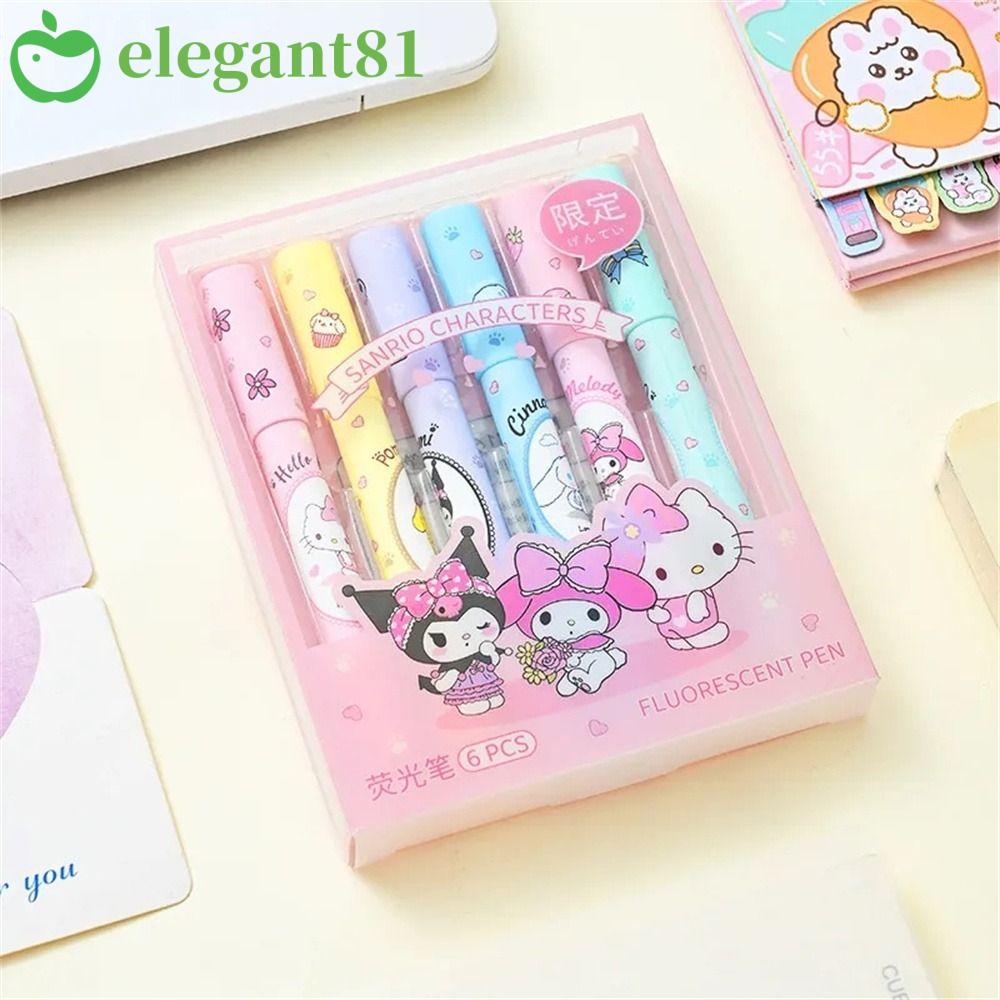 ELEGANT81 Anime Highlighter, Sweet Light Color Cinnamoroll Kuromi ...