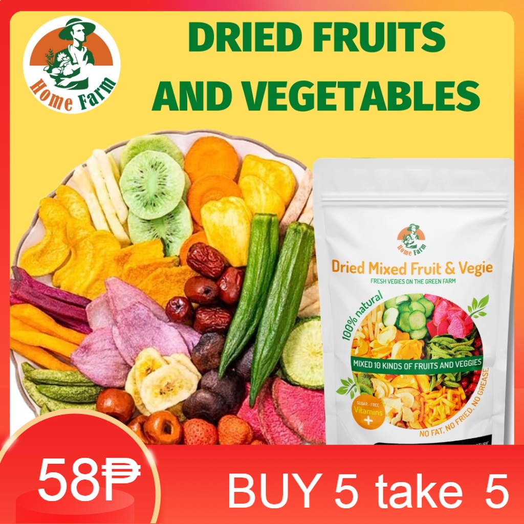 Dried Fruits And Vegetables HOME FARM mix 7 dried fruits and crispy