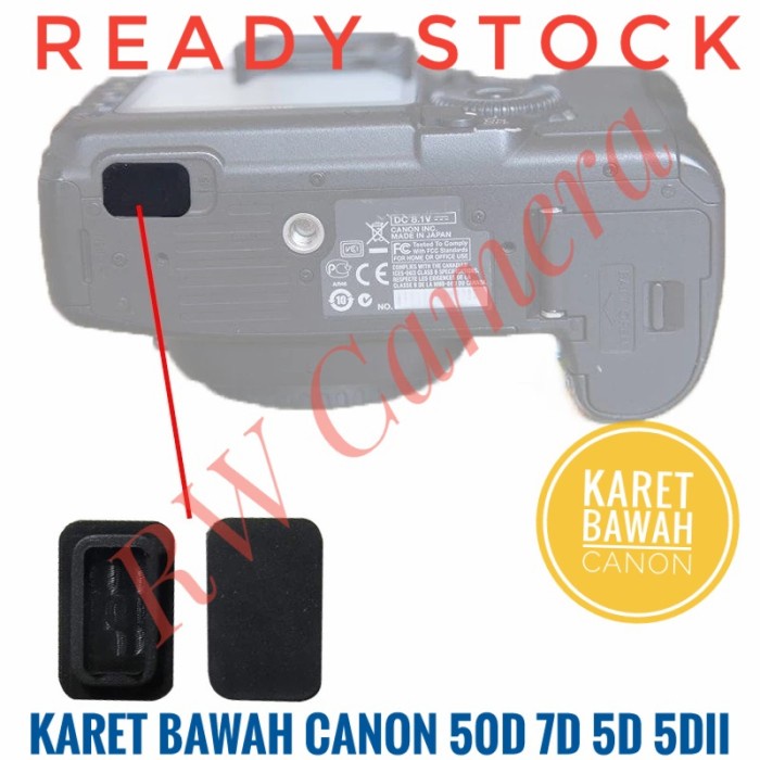 Canon 7D 50D 5D 5Dii Bottom Rubber Camera Bottom Cover 5D Mark iii ii ...