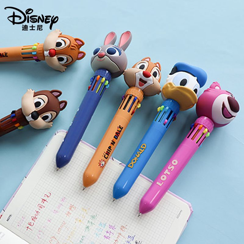 Disney Multi-function Pen Multi-color Pen Ballpoint Pen Cartoon Cute ...