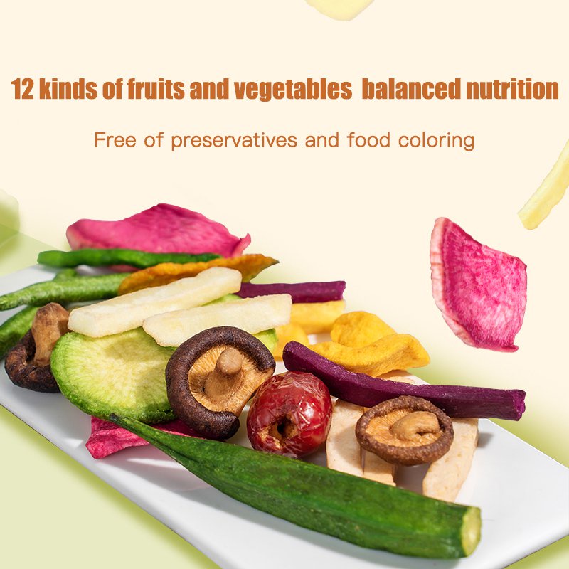 7in1 Assorted fruit and vegetable crisp Mixed Vegetables dry dried