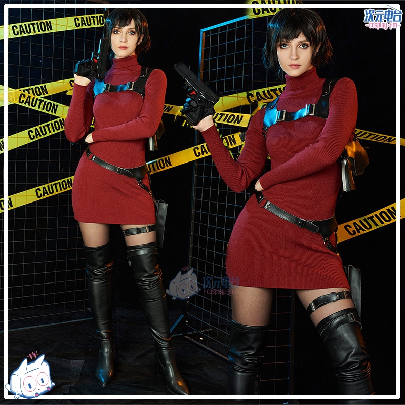 CosplayFM Resident evil 4 cos Ada Wong cosplay Game costume set ...