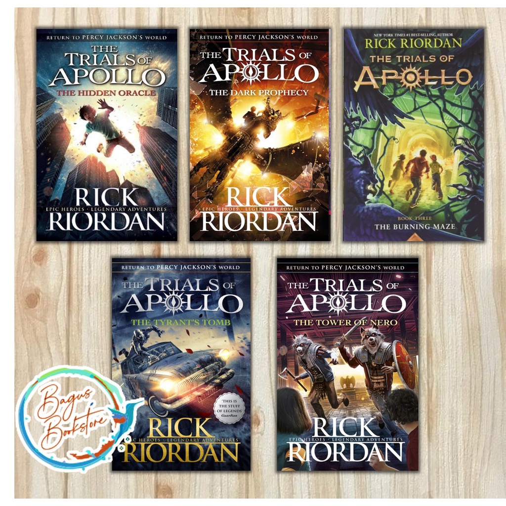 The Trials of Apollo (Book 1-5 Series) - Rick Riordan (English) - bagus ...