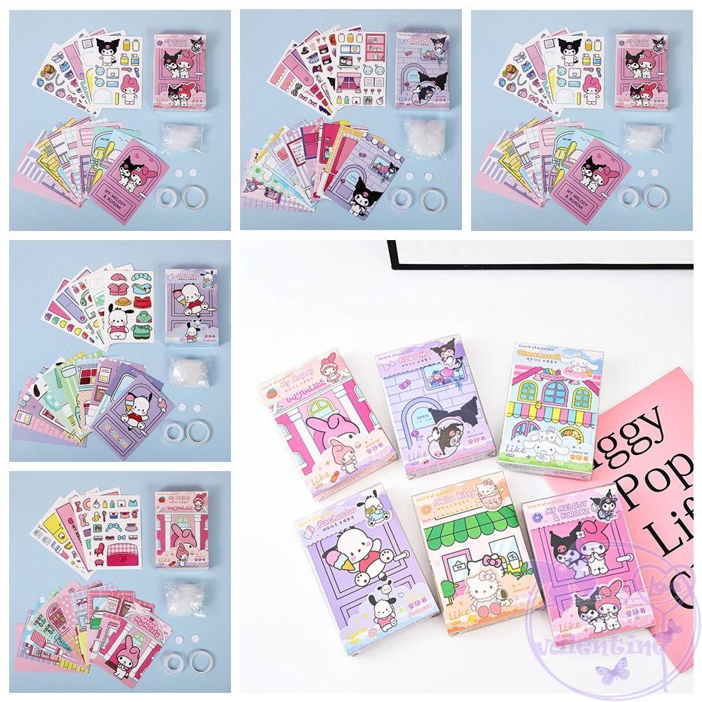 AVALENTINE Melody Sticker Games Quiet Book, Melody Kuromi Kuromi Quiet
