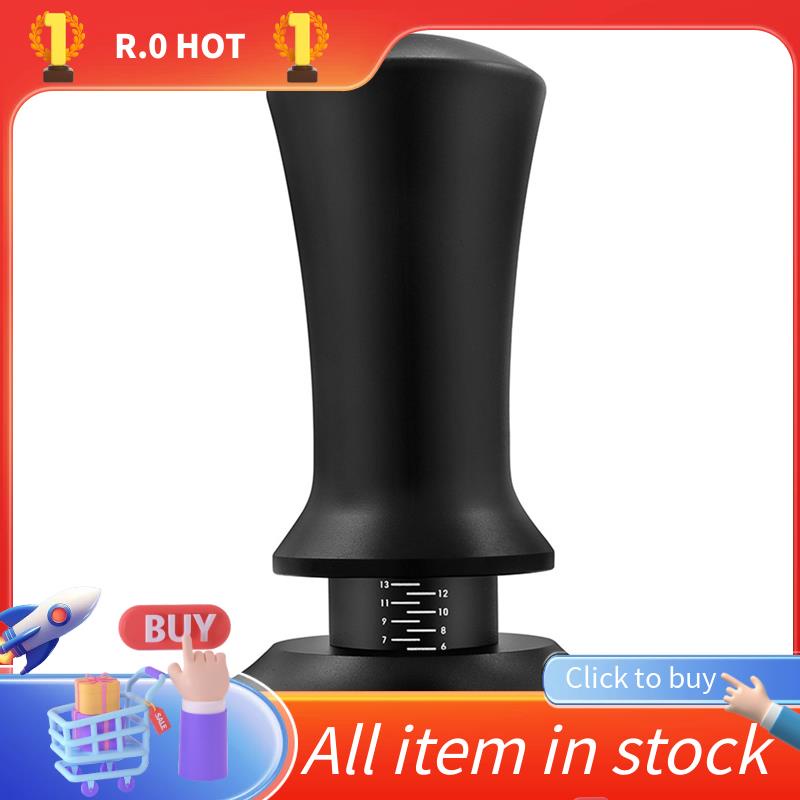 Coffee Tamper Adjustable Depth with Scale 30Lb Espresso Springs