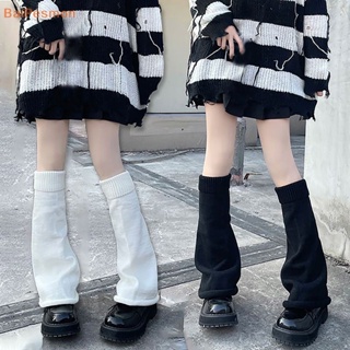 Women Cute Knitted Leg Warmers Girls 80s Harajuku Punk Knee High Leg Socks  Preppy Ribbed Knit Stockings Gothic Clothes 
