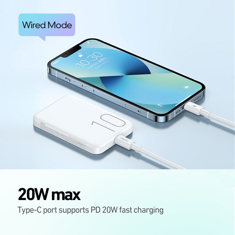 Remax RPP-65 10000mAh Wireless Magnetic Fast Charging Powerbank Strong ...