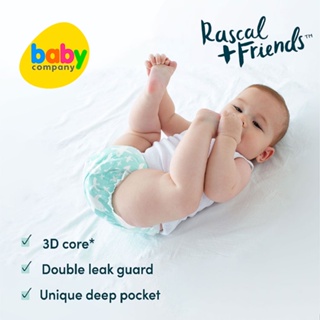 Rascal + Friends Diapers Tape Jumbo Pack - Large, 50 pads