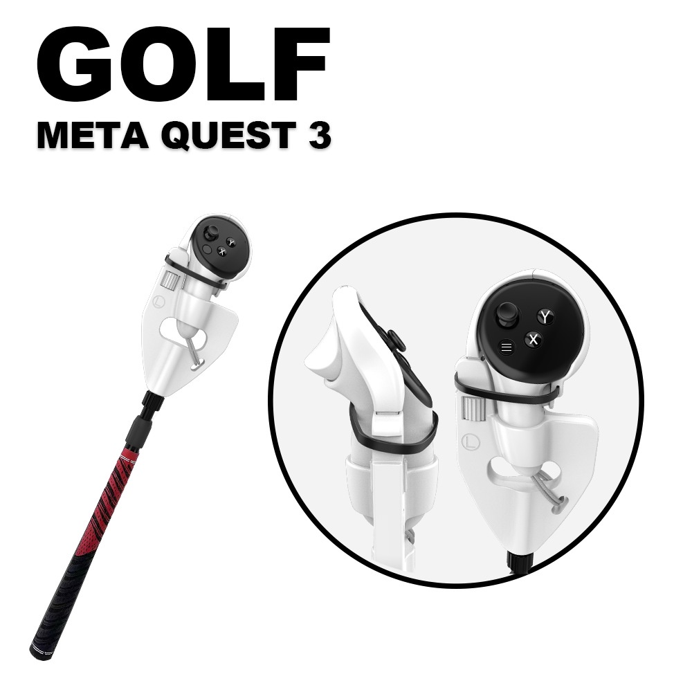 Oculus quest golf club golf it vr Oculus Quest 3 VR Golf Club Handle Attachment, Hand Controls for Enhanced Virtual Reality Gaming Experience - com