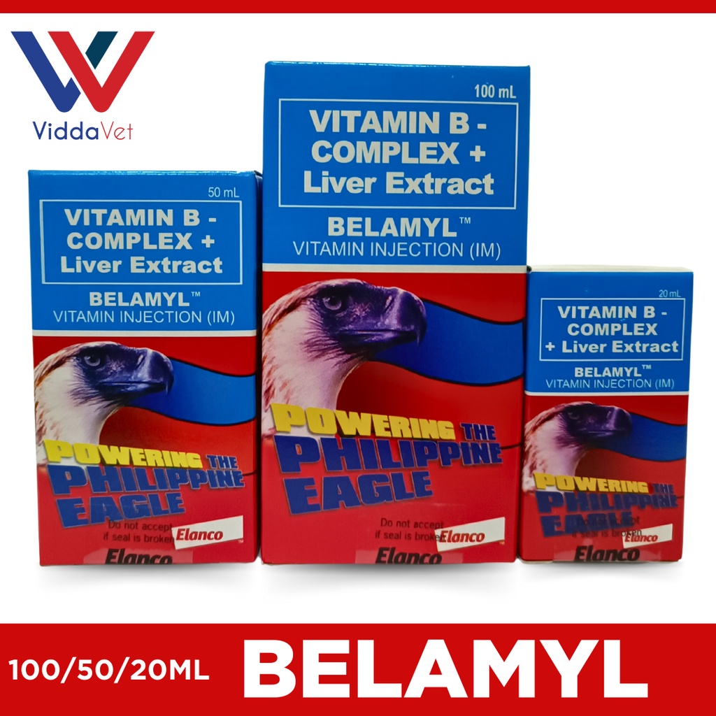 Belamyl b complex 20ml for pets, swine, livestock and game fowl ...