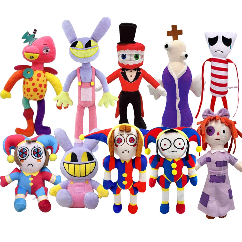 10/8/6Pcs The Amazing Digital Circus Jax Pomni Plush Raghata Kaufmo ...