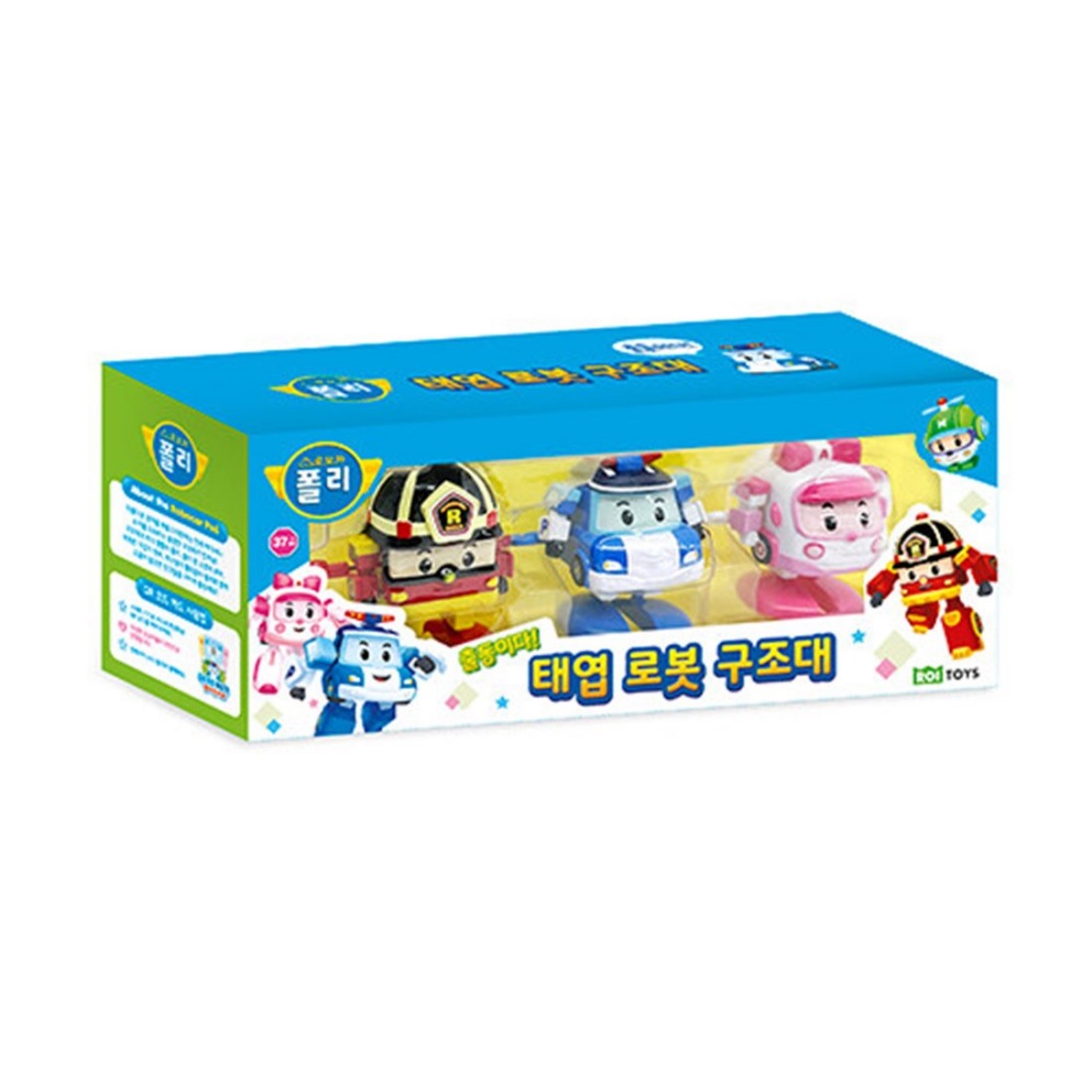 Set De 6 Jouets Poli Robocar Transformers - Voitures Robot Transformables, 10 Cm, Pour Enfants 3 Ans Et Plus - 5