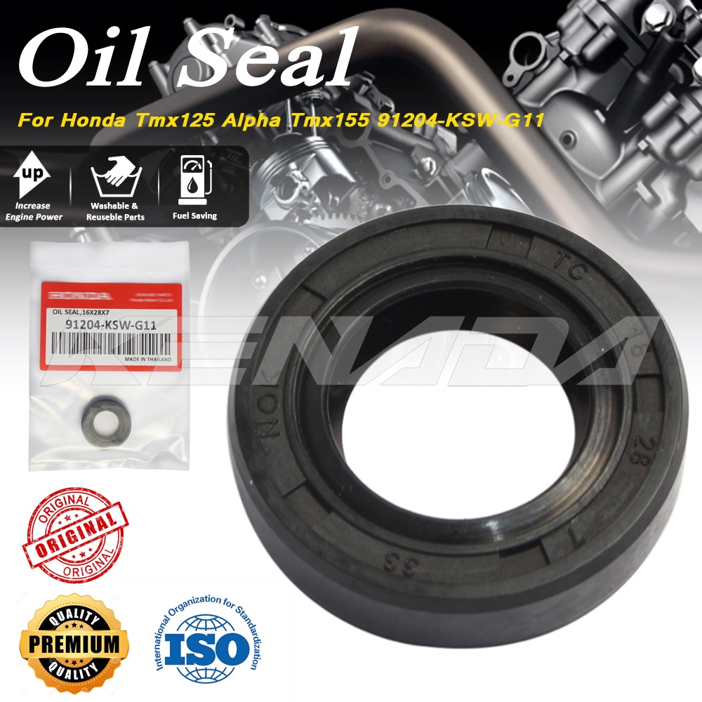 KENADA RACING Kick Oil Seal Honda TMX125 ALPHA TMX155 16-28-7 91204-KSW ...