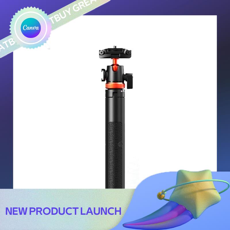 greatbuy Ulanzi Extend Livestream Tripod Stand Bracket 1.3M with Phone