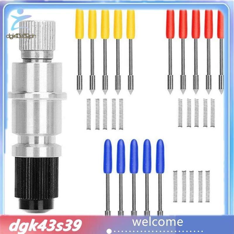 AFUNTA Compatibel CB09 CB09U Graphtec Blade Houder Base met 30 stks (30/45/60 Graden) Vinyl Cutter Plotter Snijden Bladen Silhouette Cameo