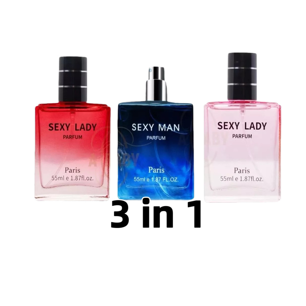 COD[3 IN 1] Sexy Man /Sexy ladyPerfume Paris Perfume 55ml Long-lasting ...
