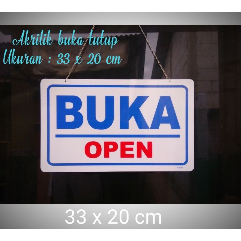 Acrylic sign board open close / acrylic open closed | Shopee Philippines