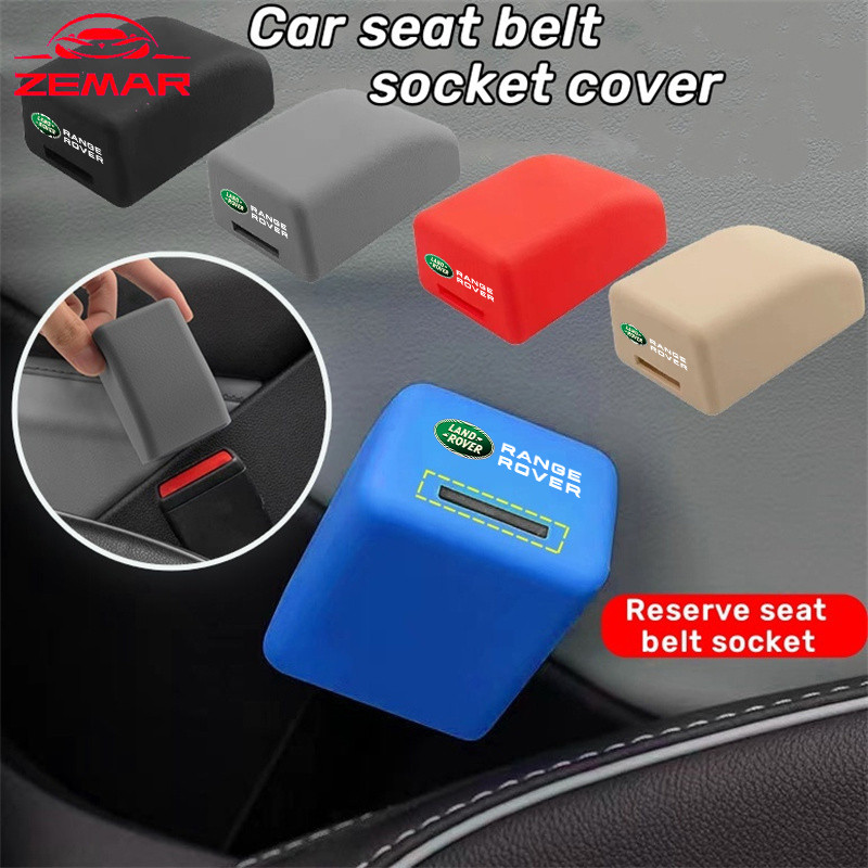 Land Rover Universal Car Seat Belt Socket Protective Cover Silicone Car ...
