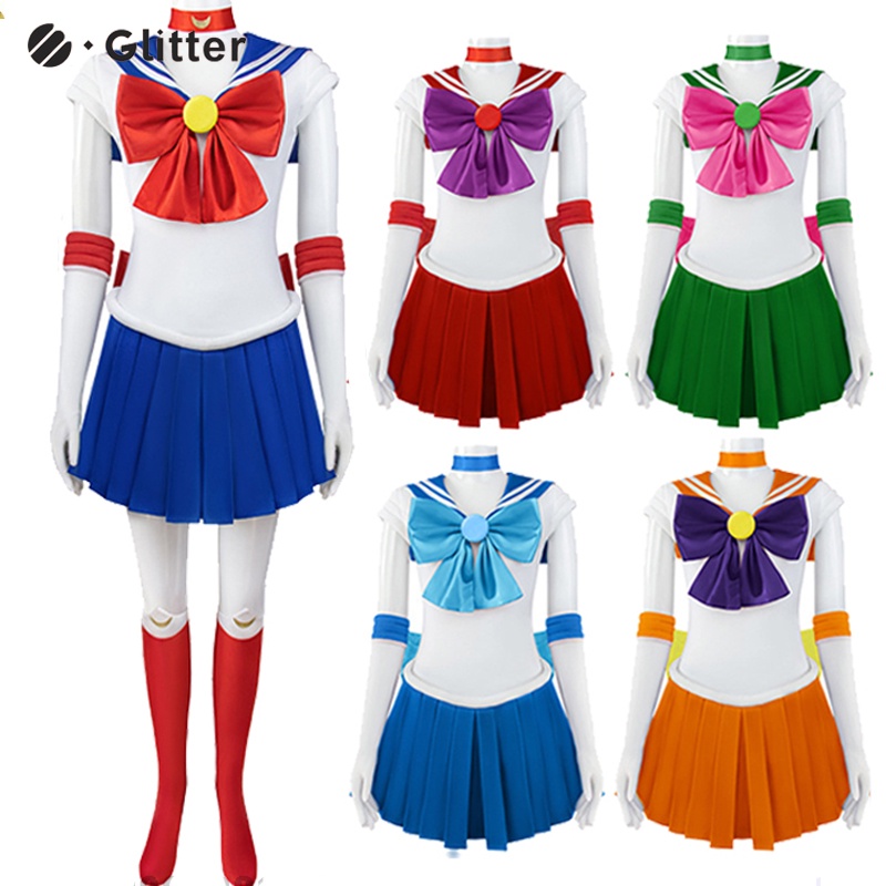 Anime Sailor Moon Cosplay Costume For Adult Women Tsukino Usagi Blue