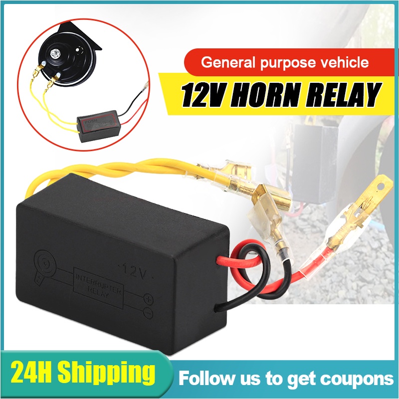 Posh Horn Relay Interrupter 12v Universal Horn Relay Rapid Back Fire