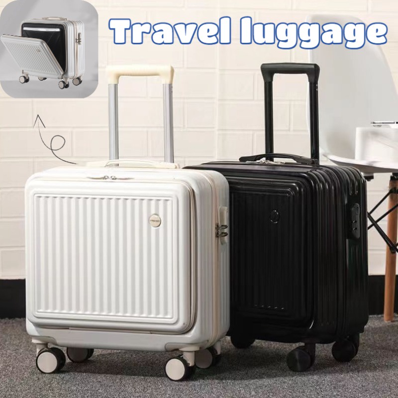 18 Inches Luggage Front Opening Trolley Case Lightweight Luggage ...