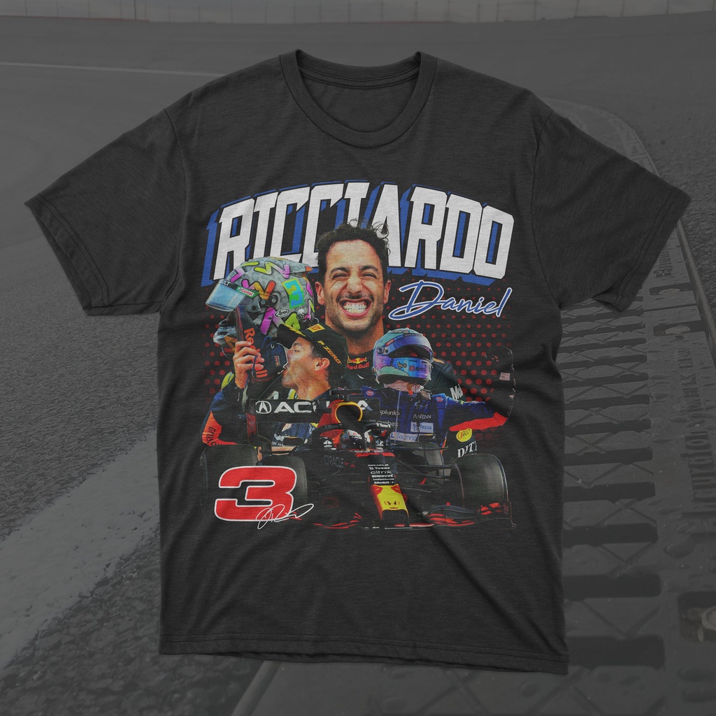 Daniel Ricciardo Formula 1 Racing Tshirt, F1 2023 Helmet Shirt, Daniel ...