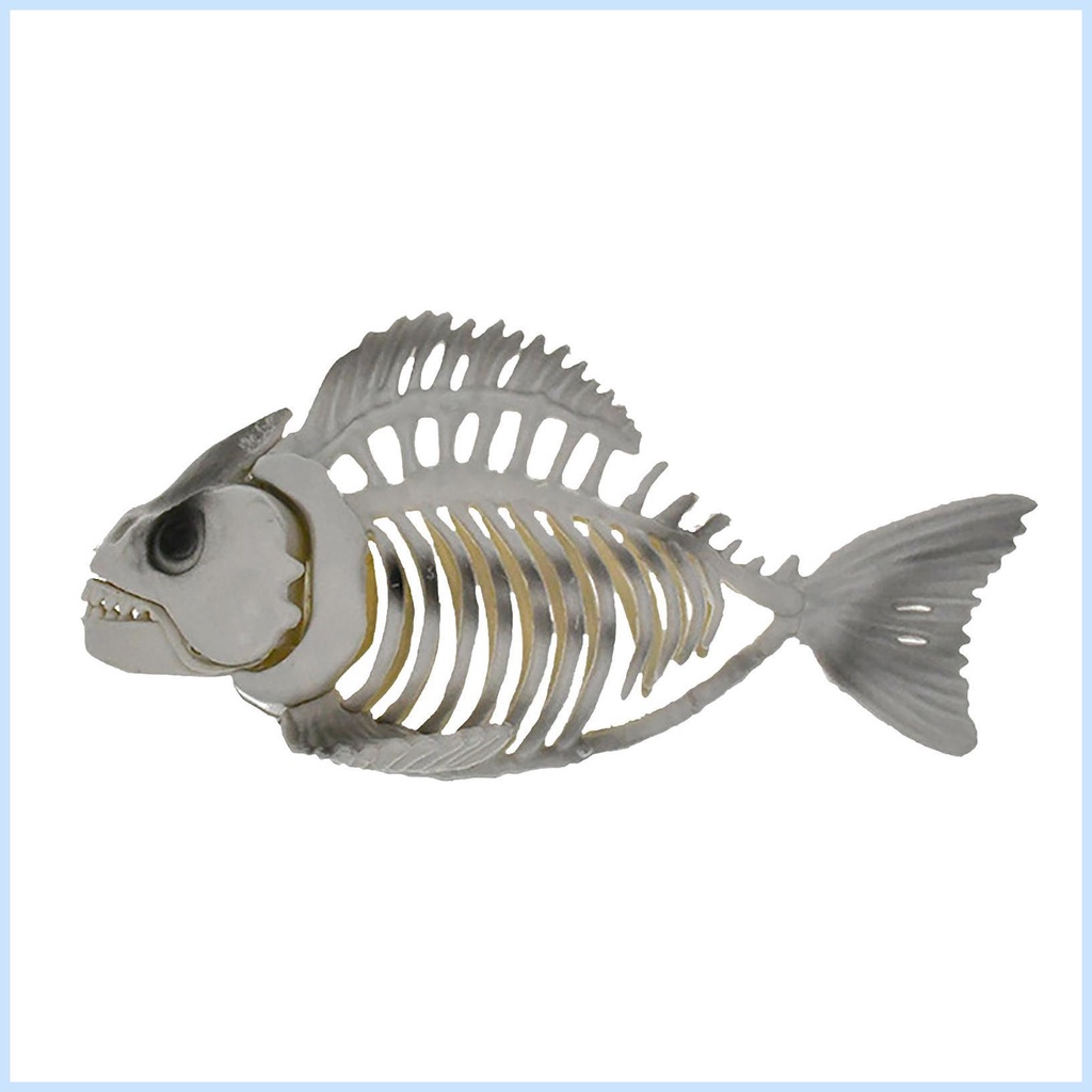 Halloween Fish Skeleton Halloween Fish Bones 9.5x6in Realistic ...