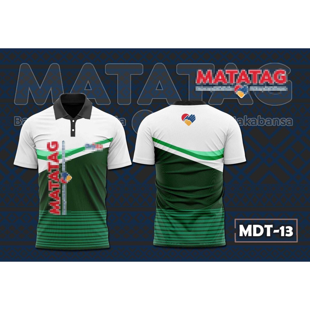 MATATAG UNIFORM SUBLIMATION DEPED BADGE TSHIRT FOR MEN AND WOMEN POLO ...